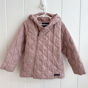 Kids Patagonia Quilted Puff Jacket in Dust Pink
